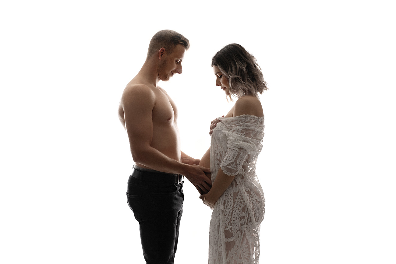 Schwangerschaft Fotoshooting mit Partner
